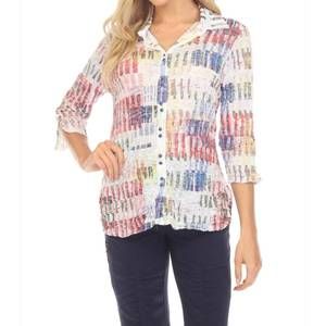 NEW CARINE sabrina shirt in canvas patch